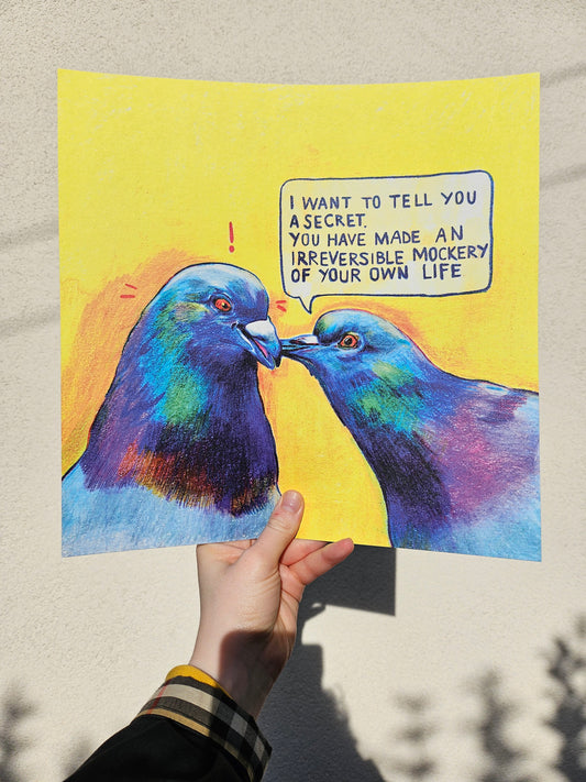 "Irreversible Mockery" Art Print by Louise McFarlane