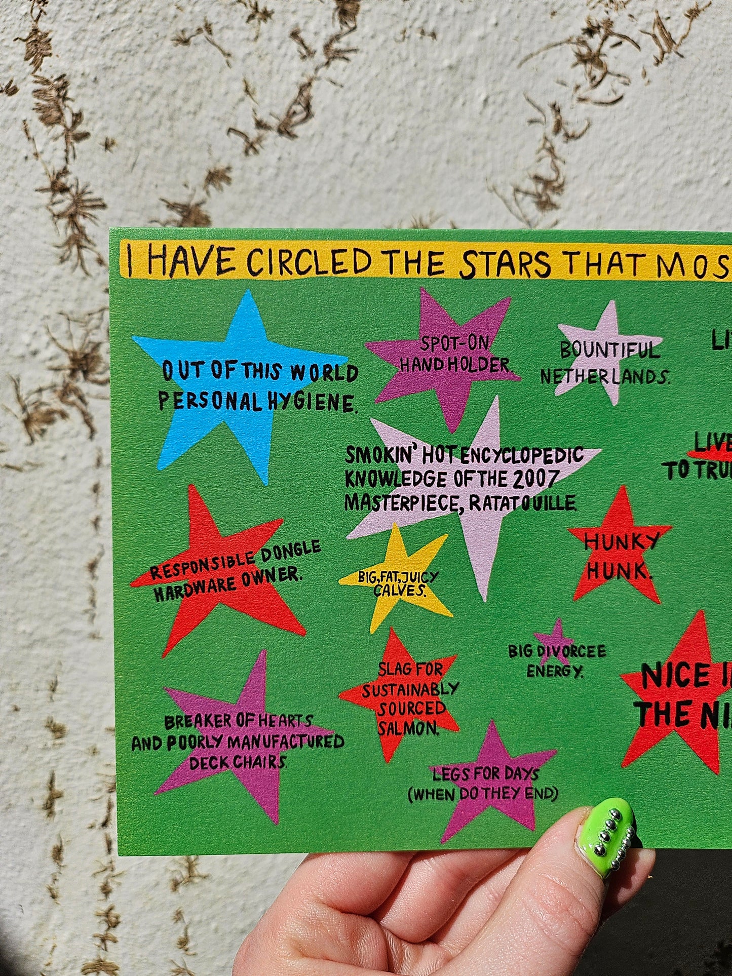 Circle The Stars Card