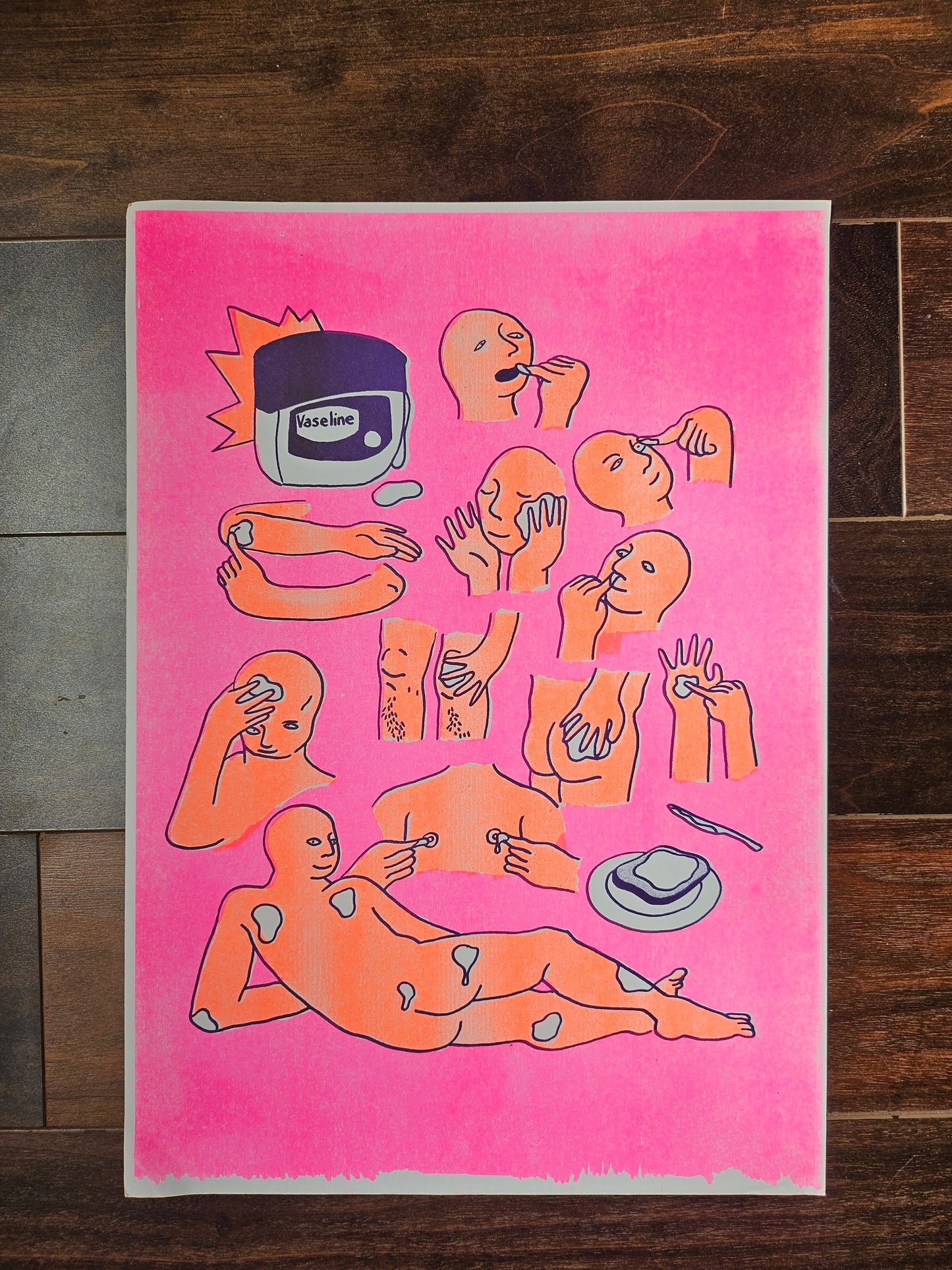 Vaseline A3 Riso print