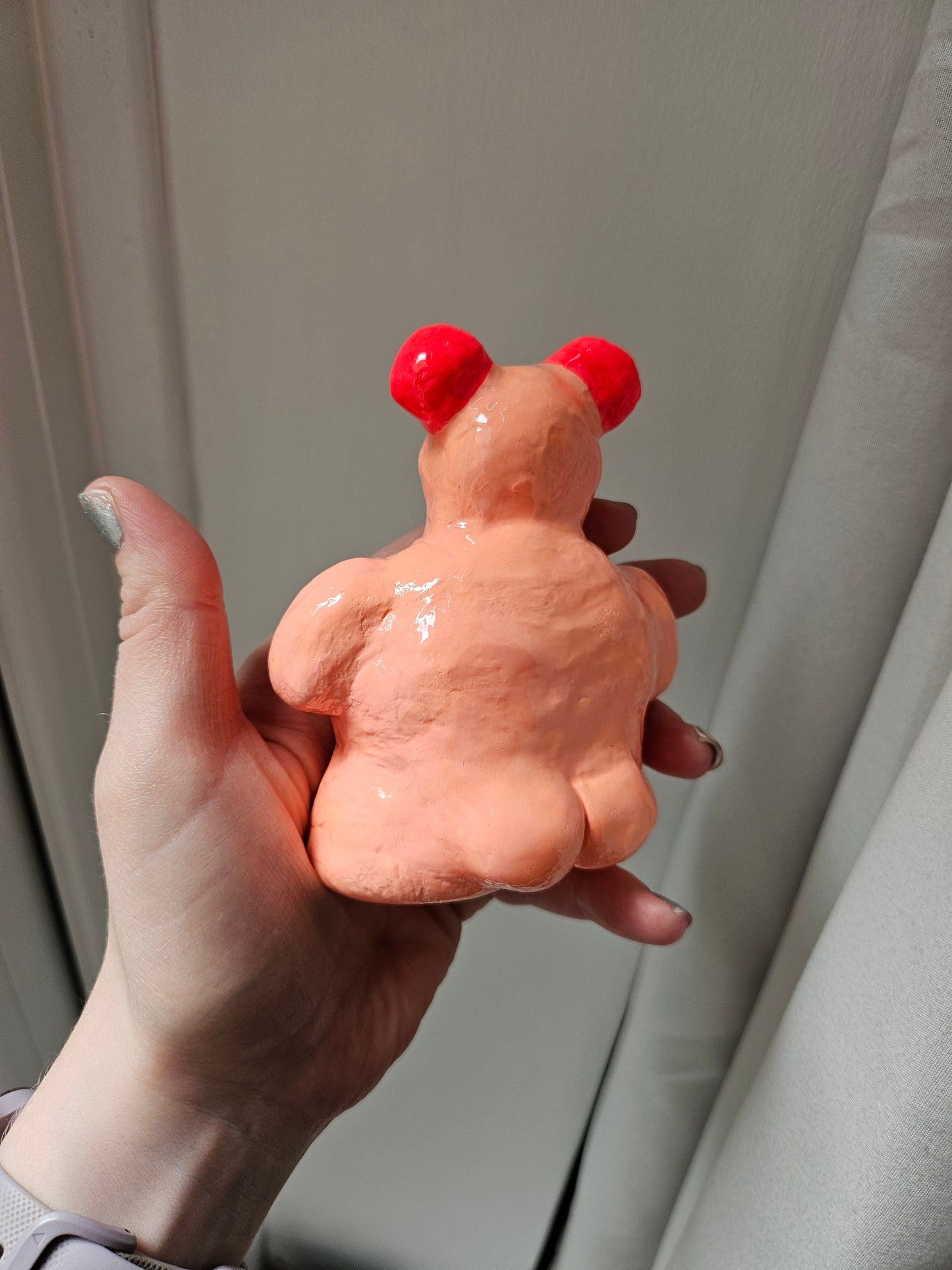 Bear air-dry clay sculpture