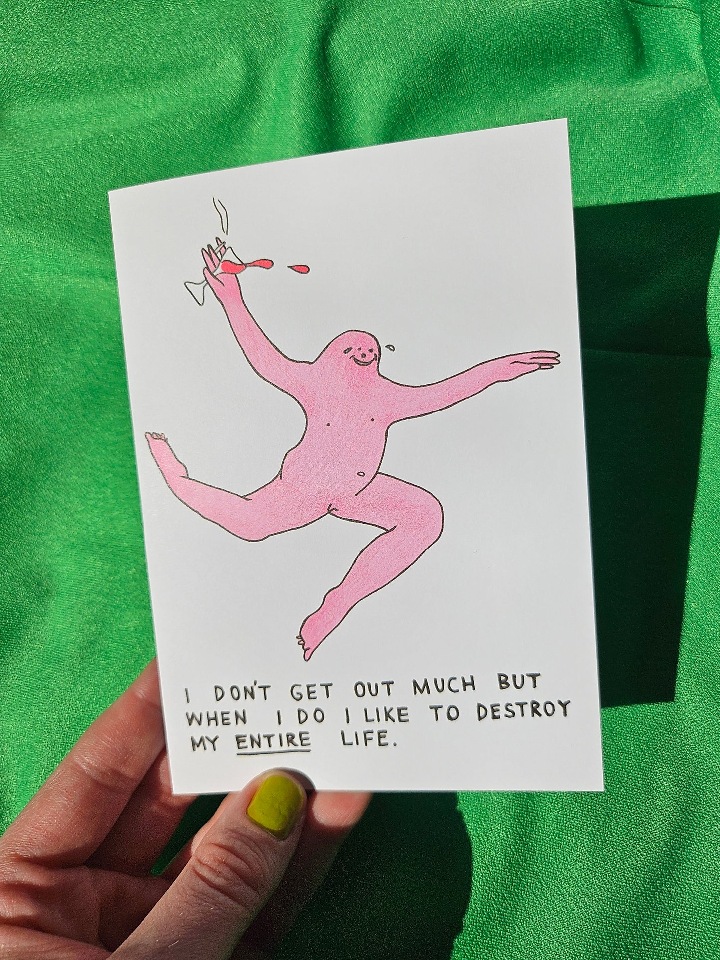 Destroy My Entire Life A6 Card