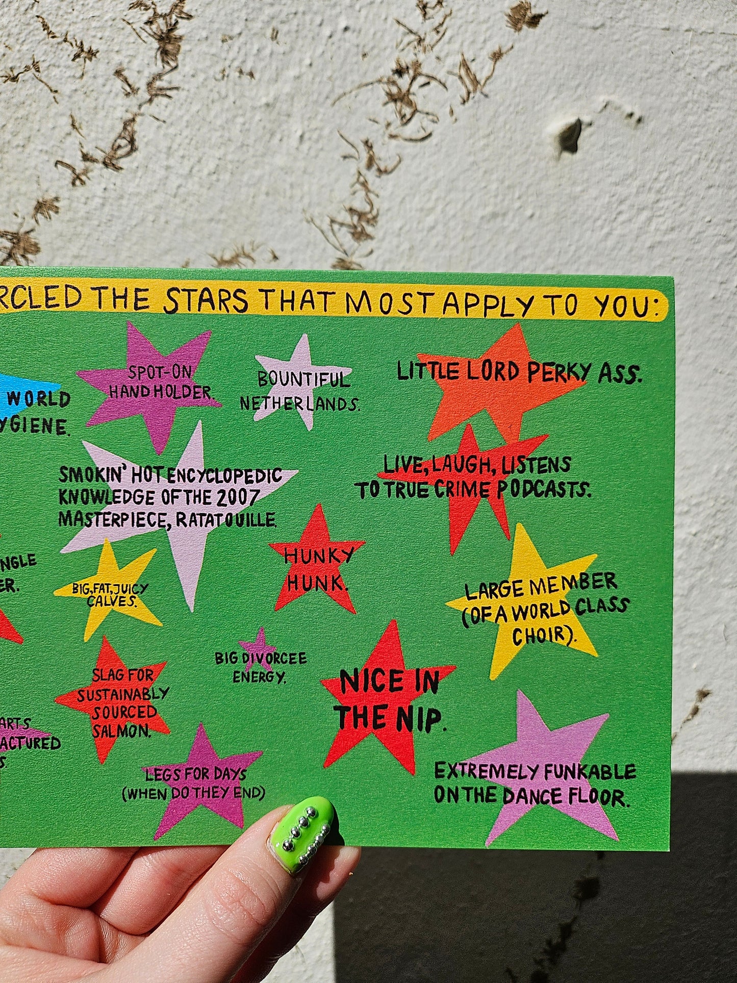 Circle The Stars Card