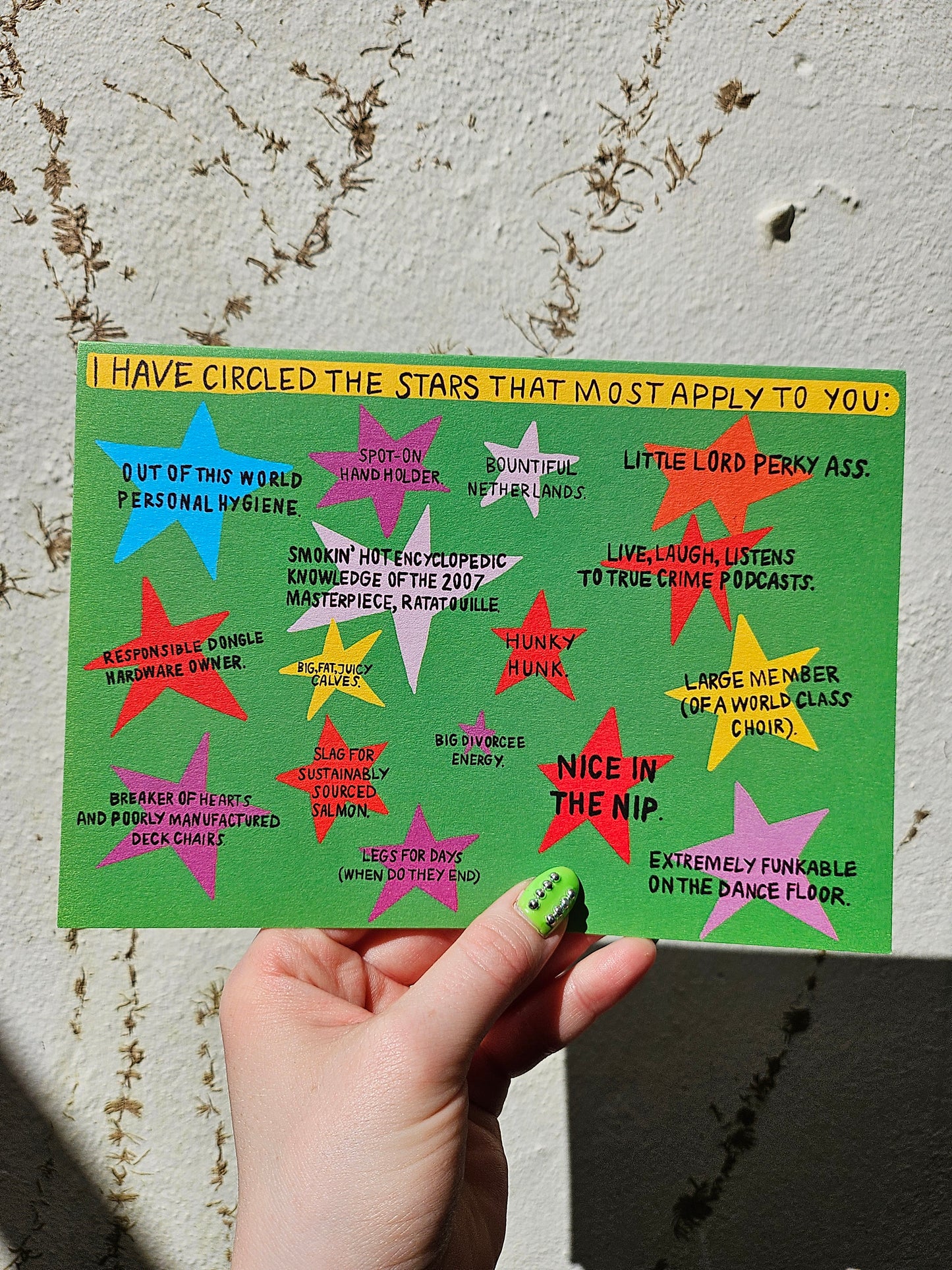 Circle The Stars Card