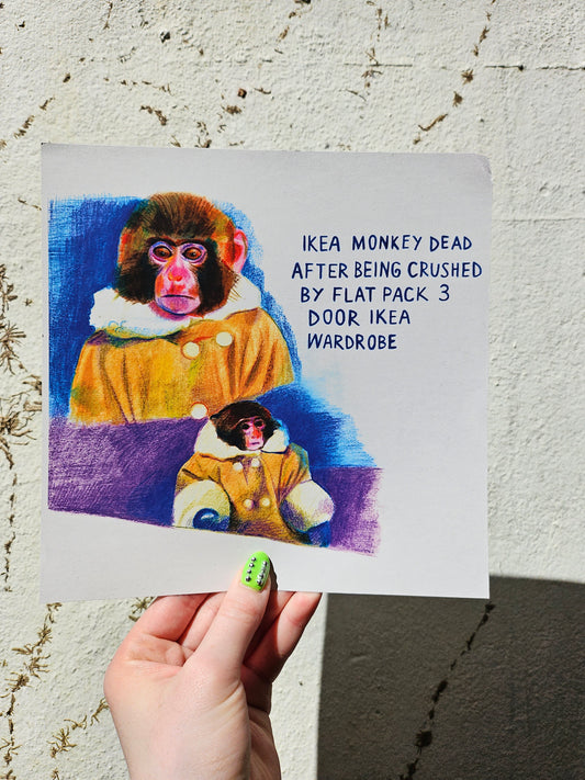 IKEA Monkey DEAD Artist Print