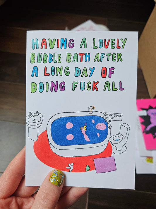 Lovely Bubble Bath Card