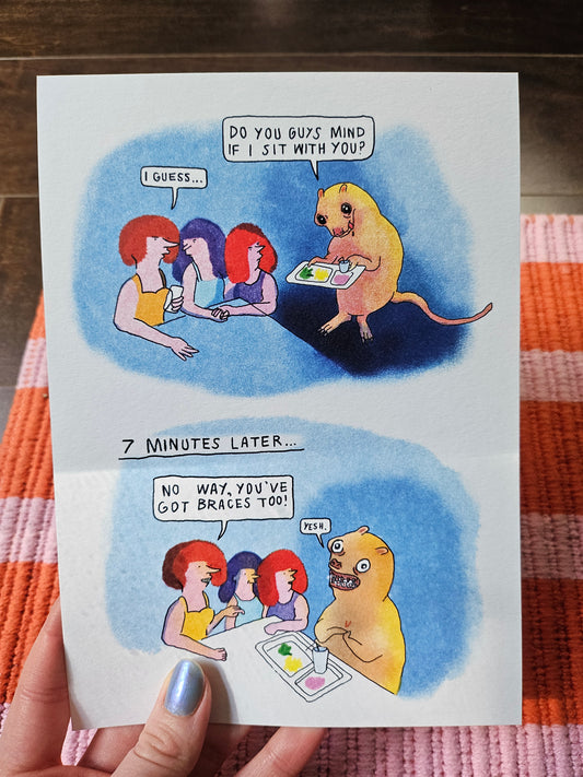 "Making Friends" A5 Art Print