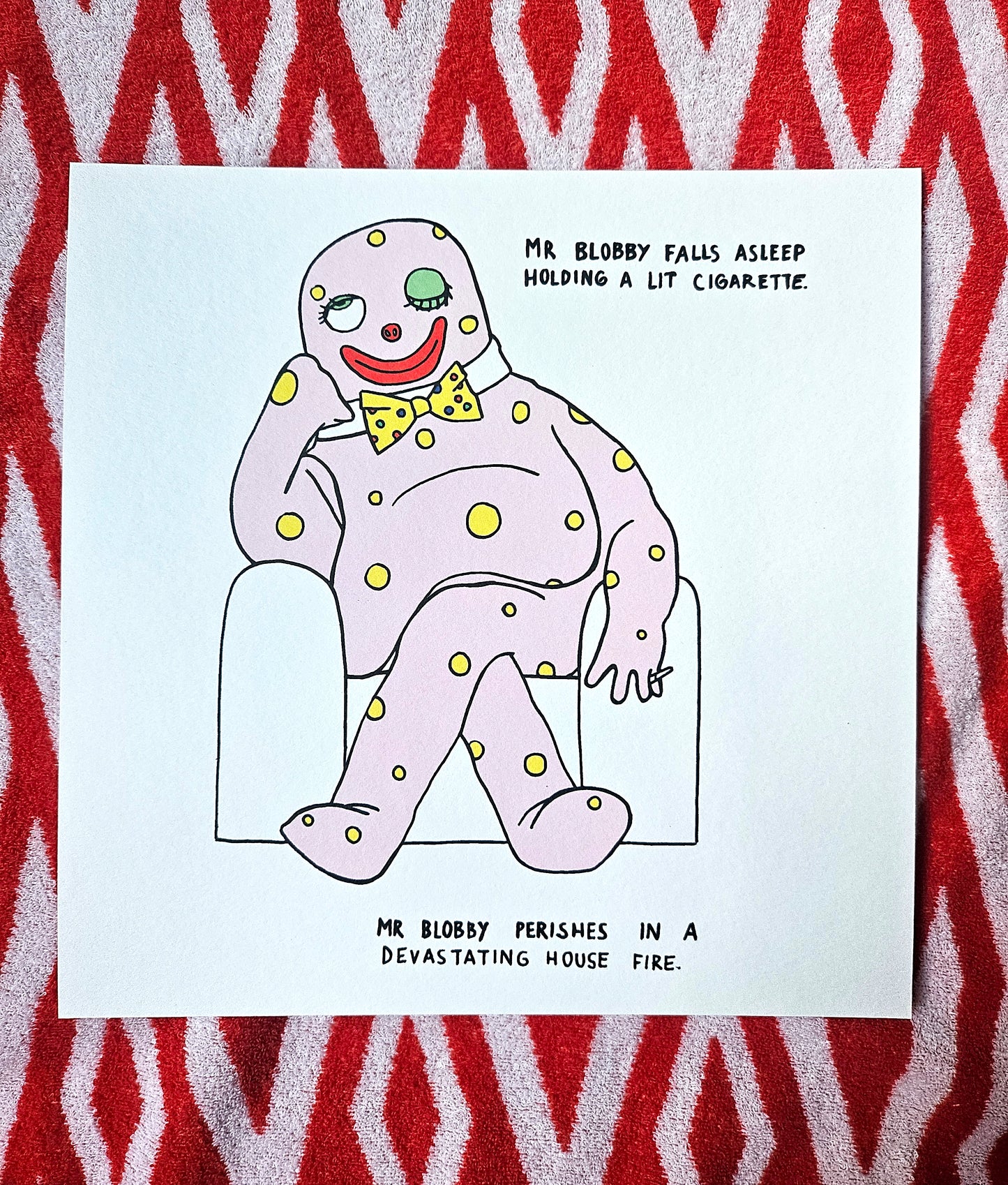 Mr Blobby Artist Print