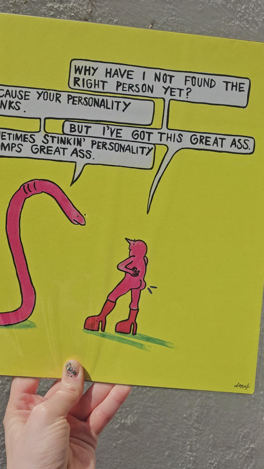 "Great Ass" Artist Print by Louise McFarlane