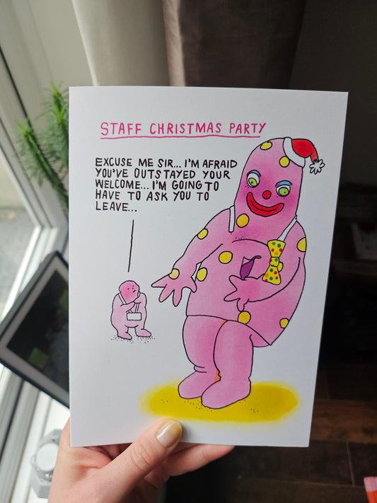 Staff Christmas Party A5 Card