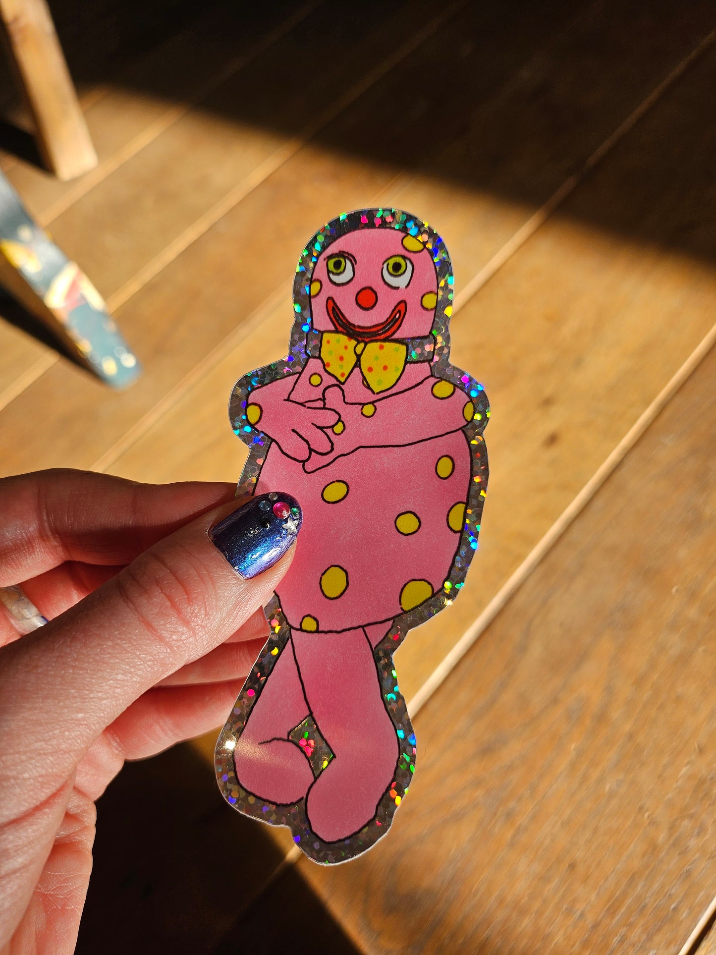 Shiny Mr Blobby Sticker