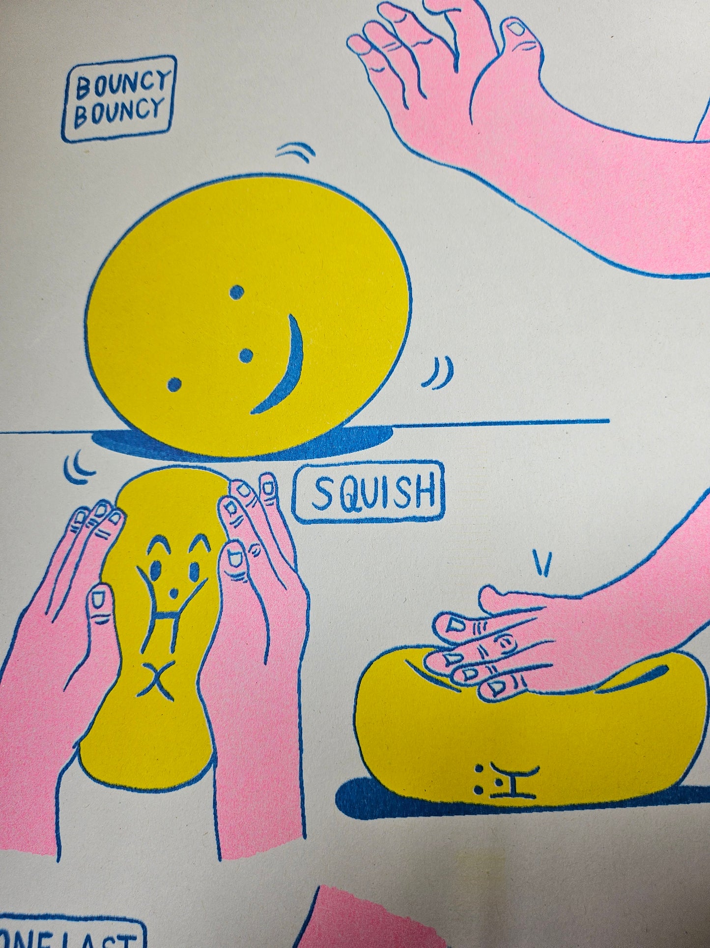 A3 Squish Riso Print