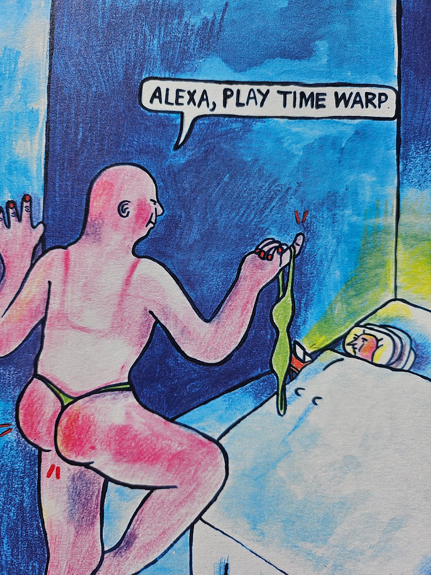 "Alexa, Play Time Warp" A4 Comic Print