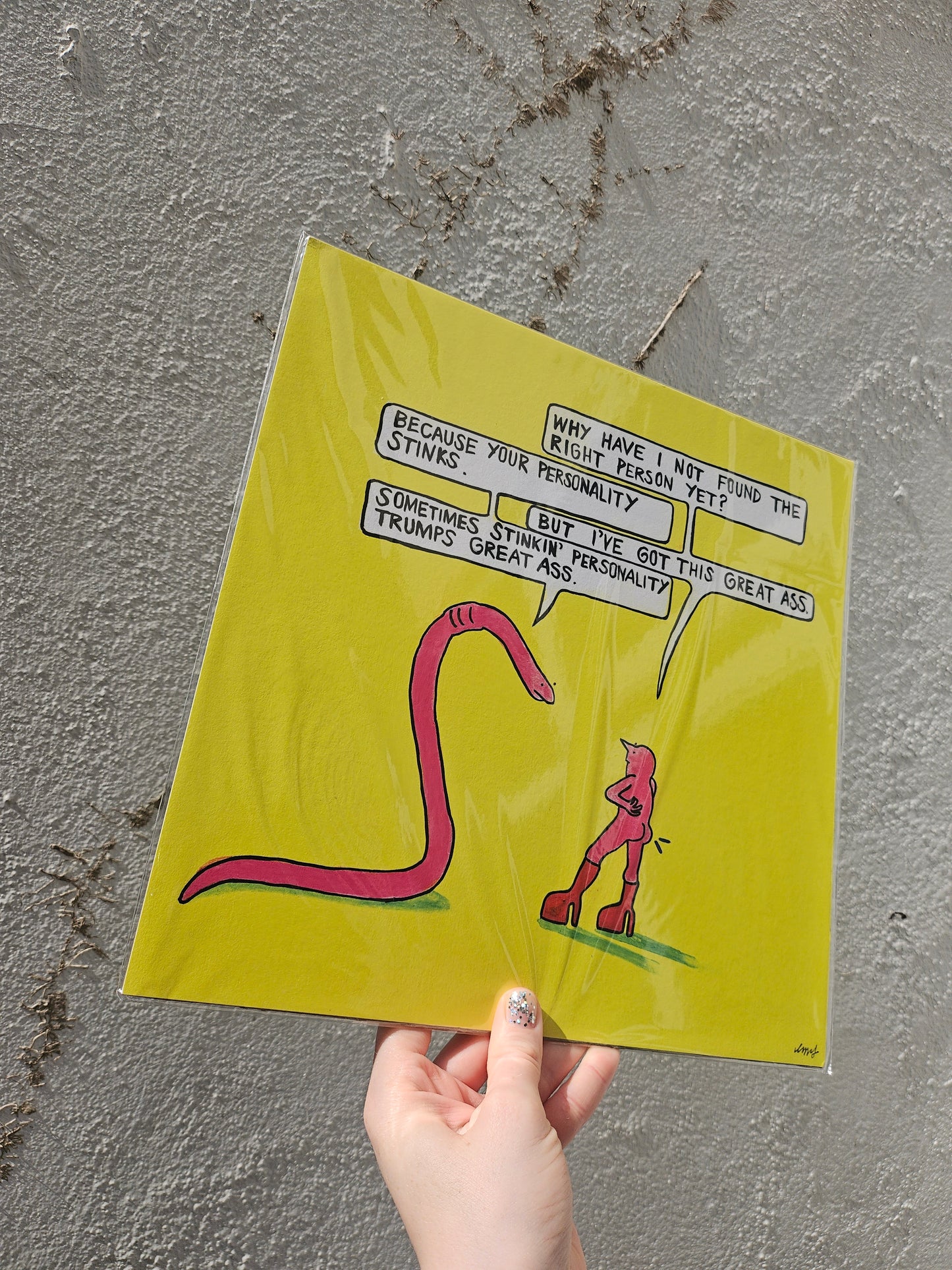 "Great Ass" Artist Print by Louise McFarlane