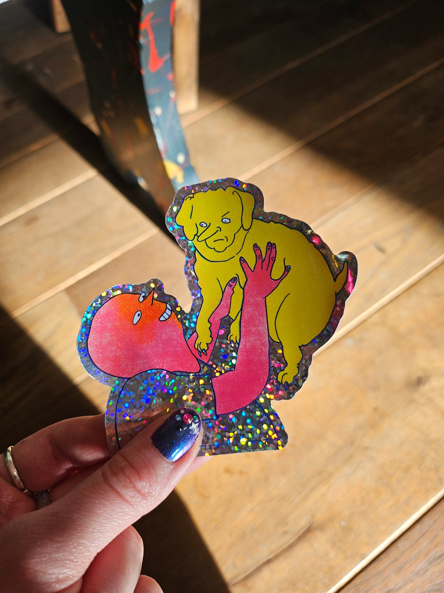 My Dog holographic sticker