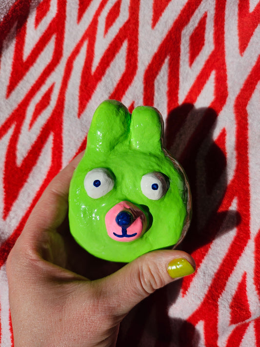 Bunny air-dry clay sculpture