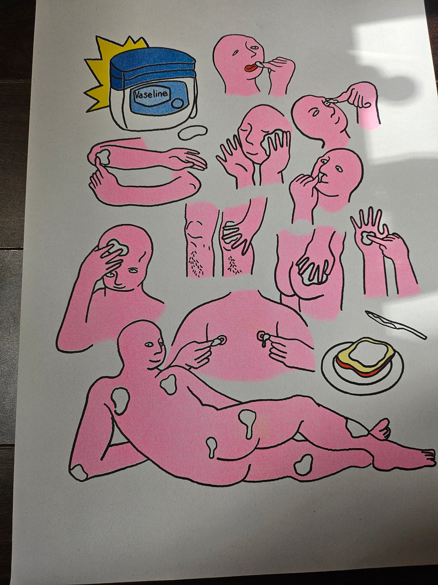 Vaseline - A3 Riso Print