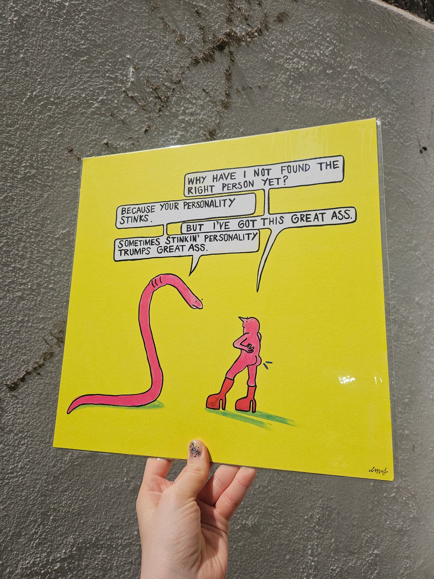 "Great Ass" Artist Print by Louise McFarlane