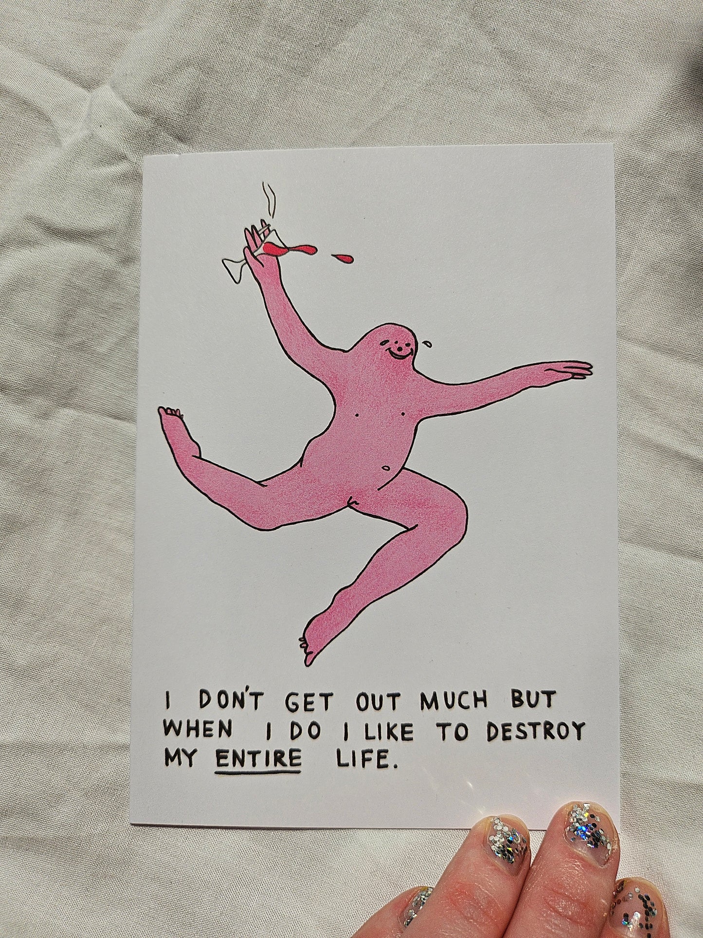 Destroy My Entire Life A6 Card