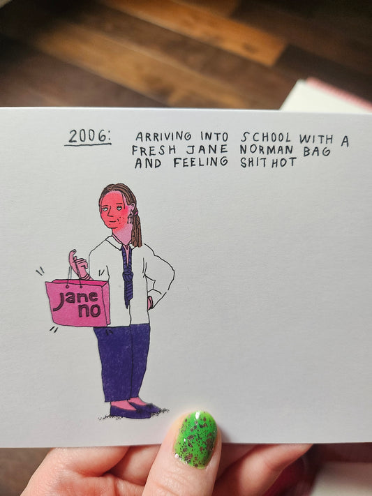 Jane Norman a6 Card