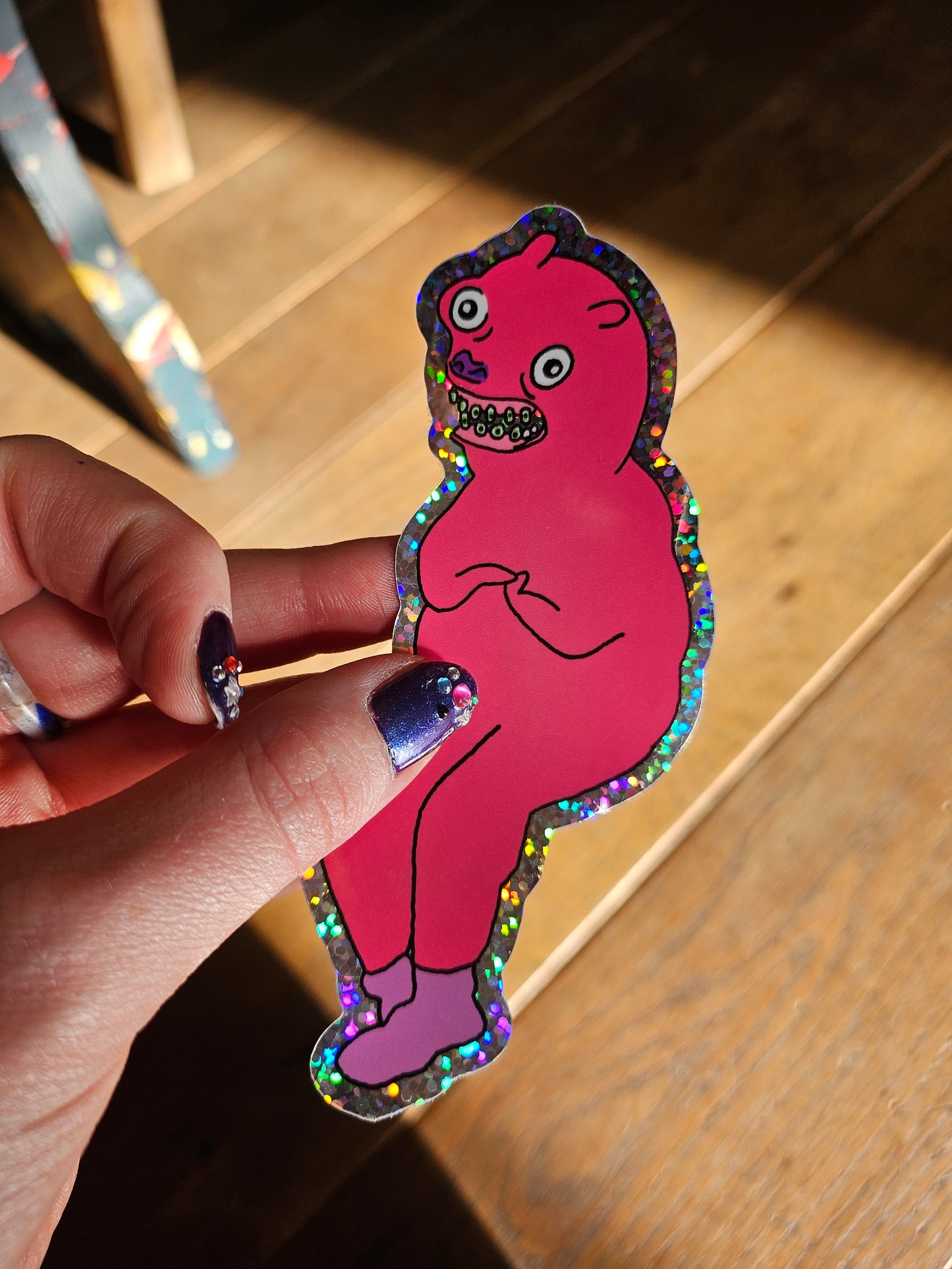 Braces holographic sticker
