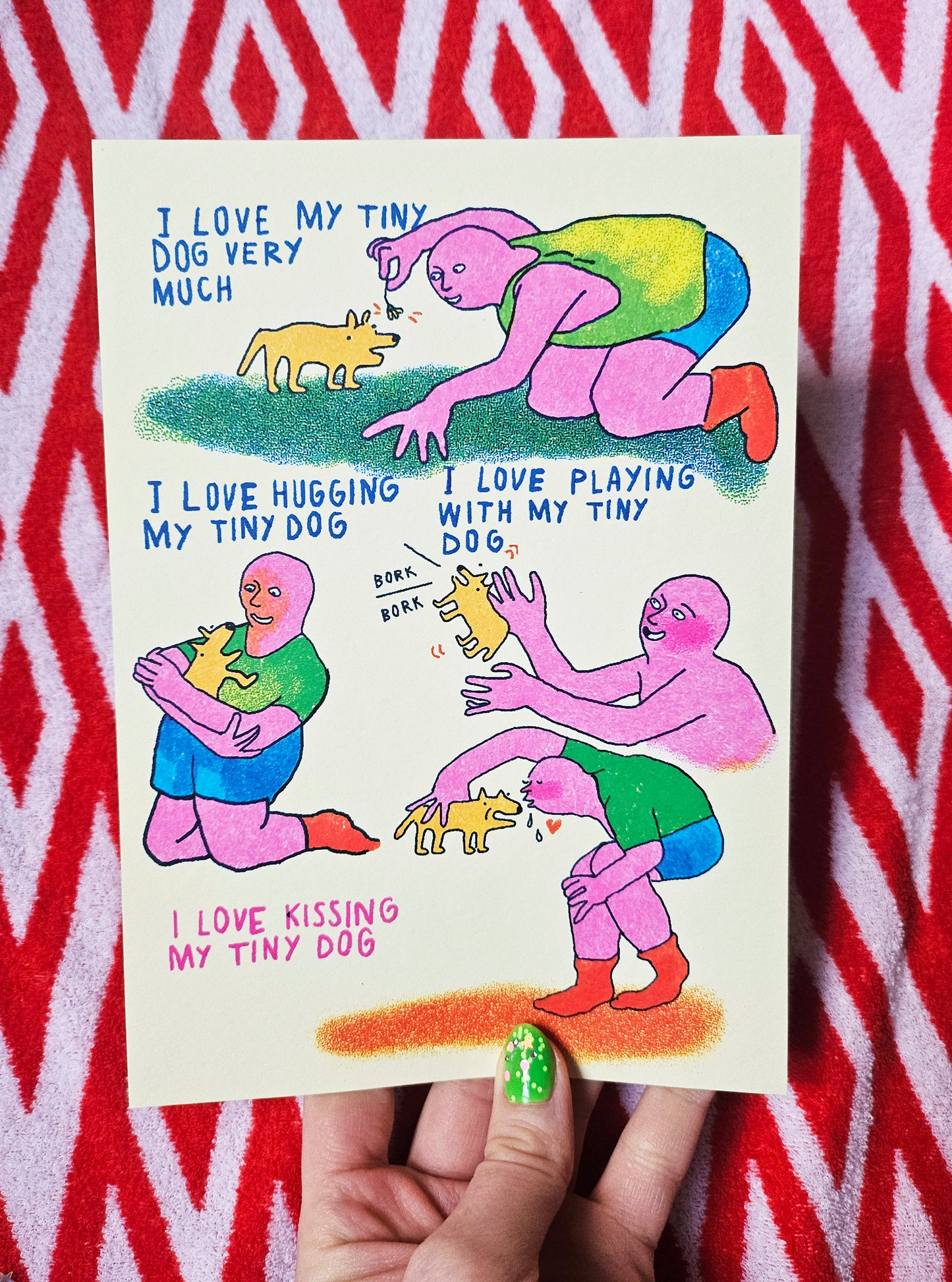 My Tiny Dog a5 Print