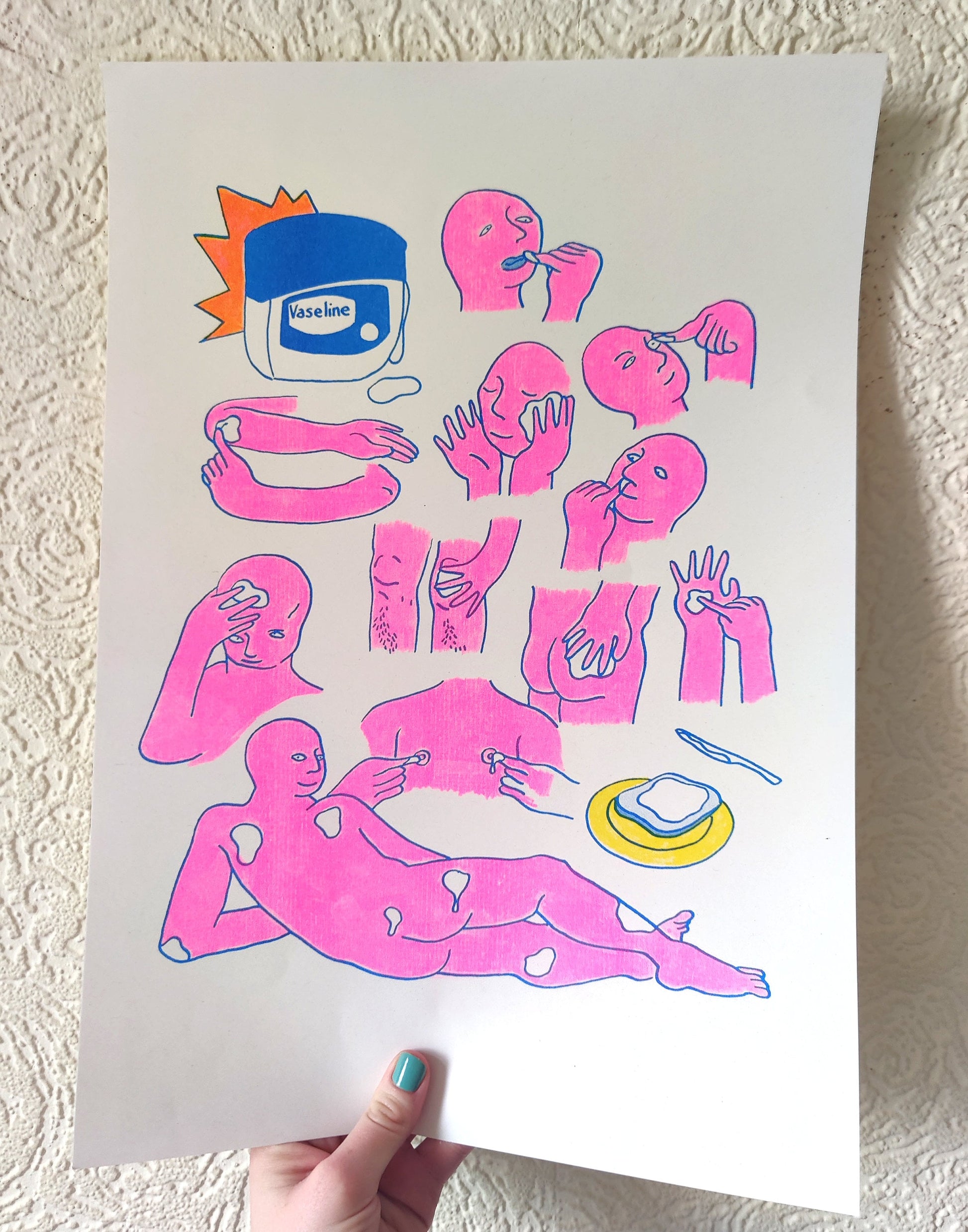 Vaseline A3 Riso print