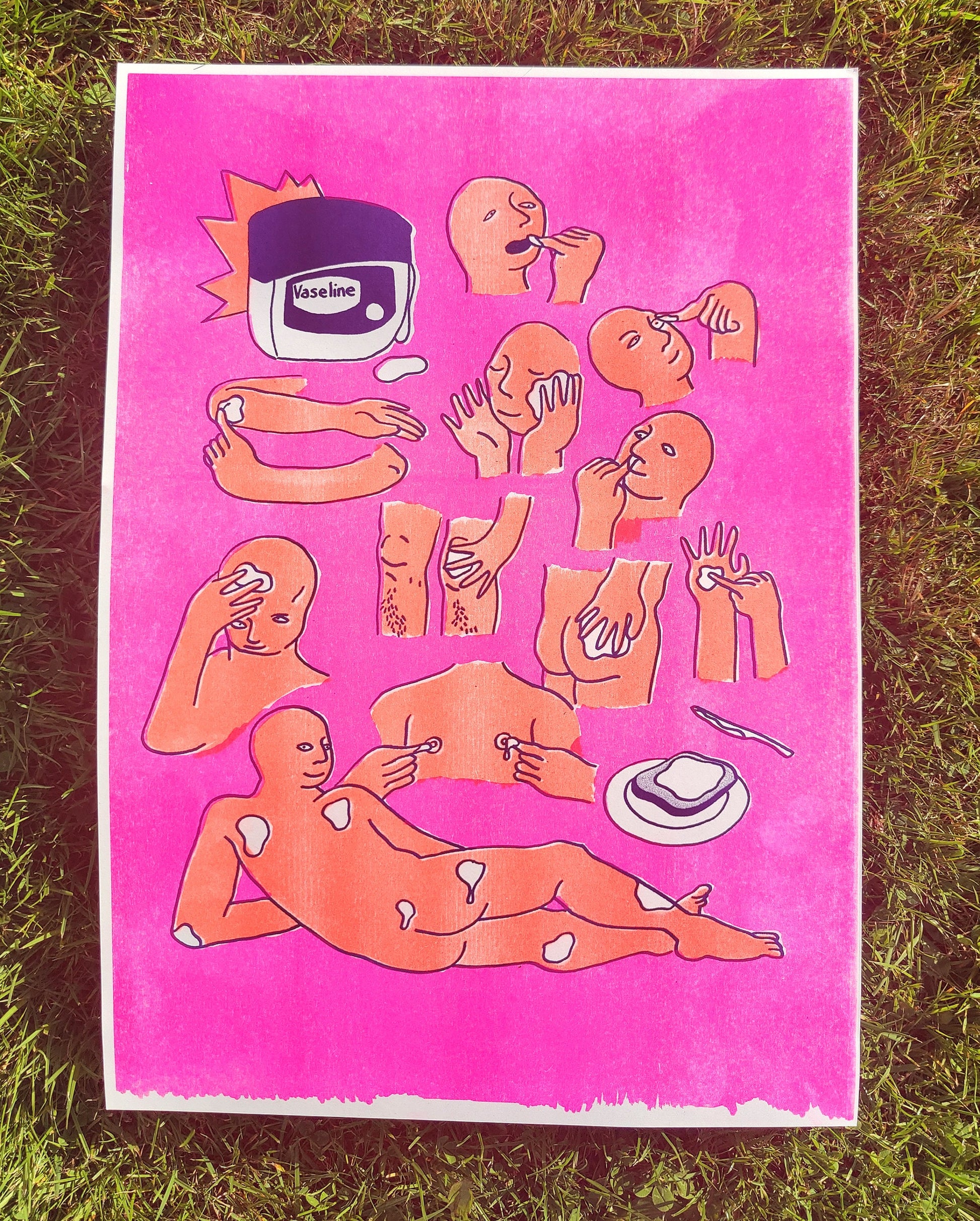 Vaseline A3 Riso print